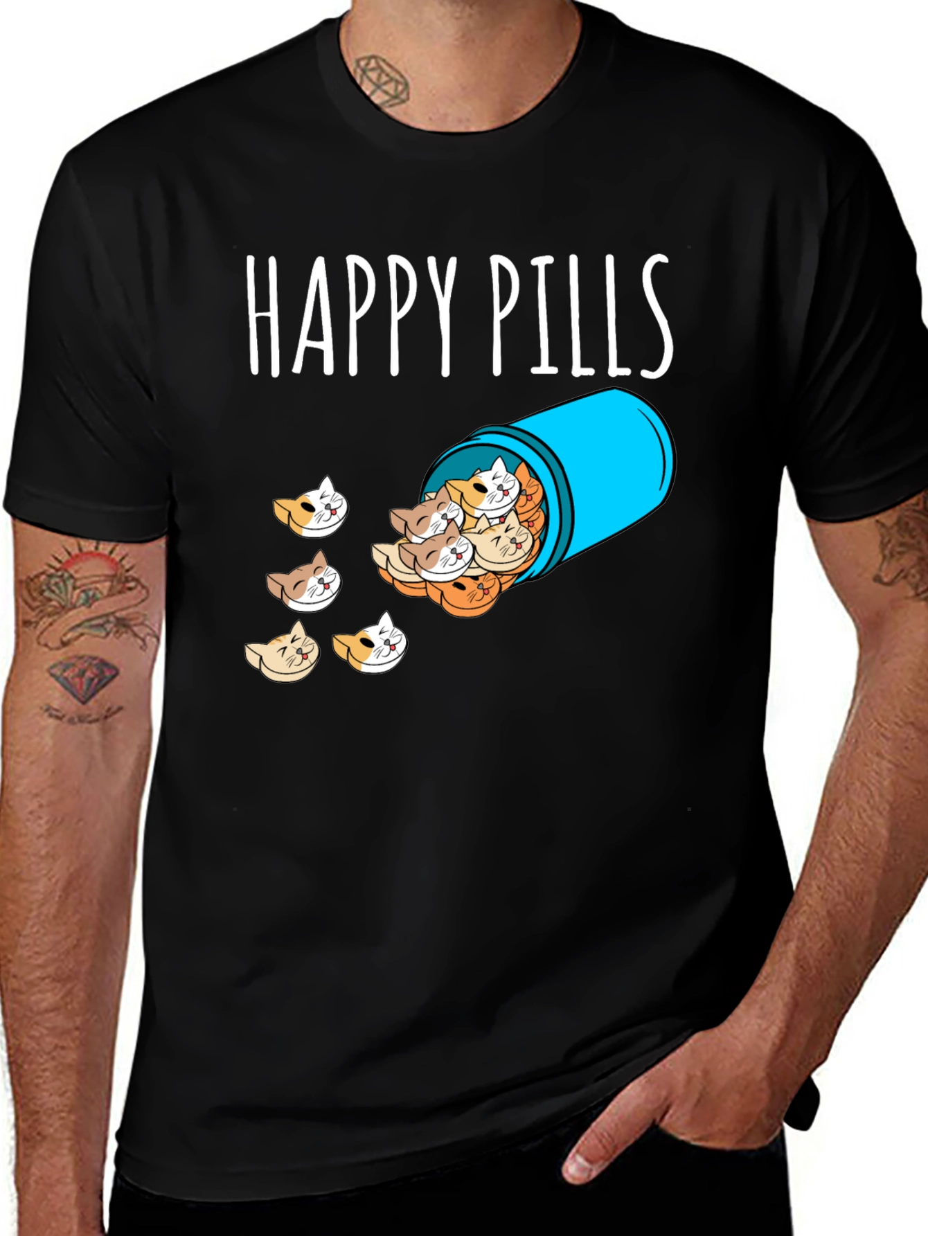 Happy Pills Cat T-Shirt