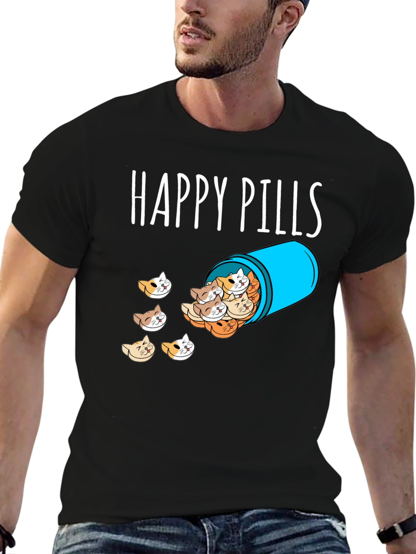 Happy Pills Cat T-Shirt