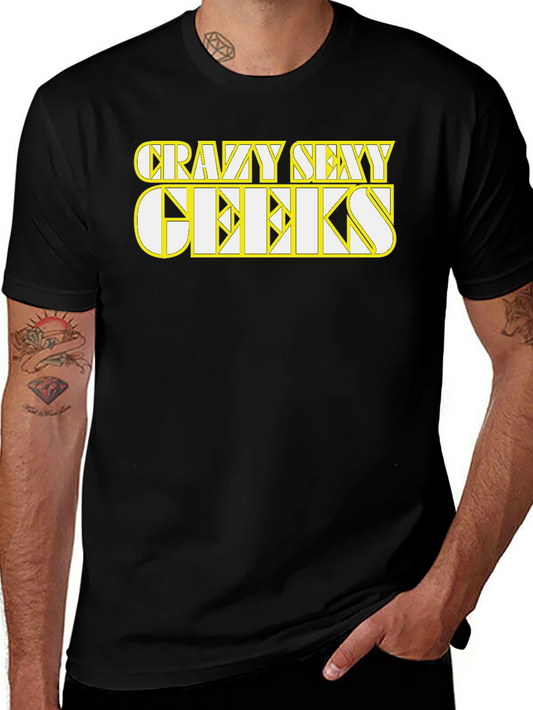 Crazy Sexy Geeks Black Graphic Tee