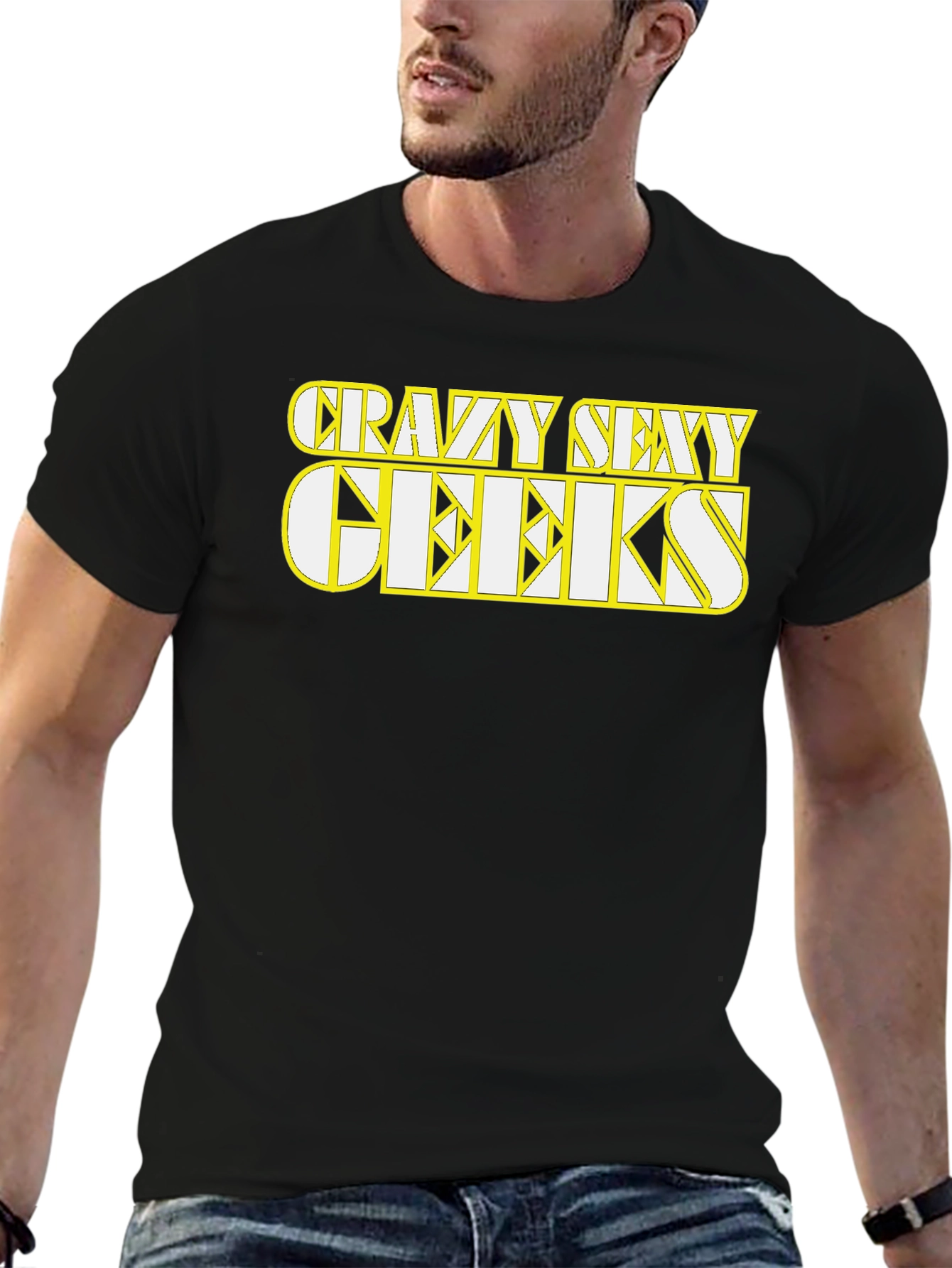 Crazy Sexy Geeks Black Graphic Tee