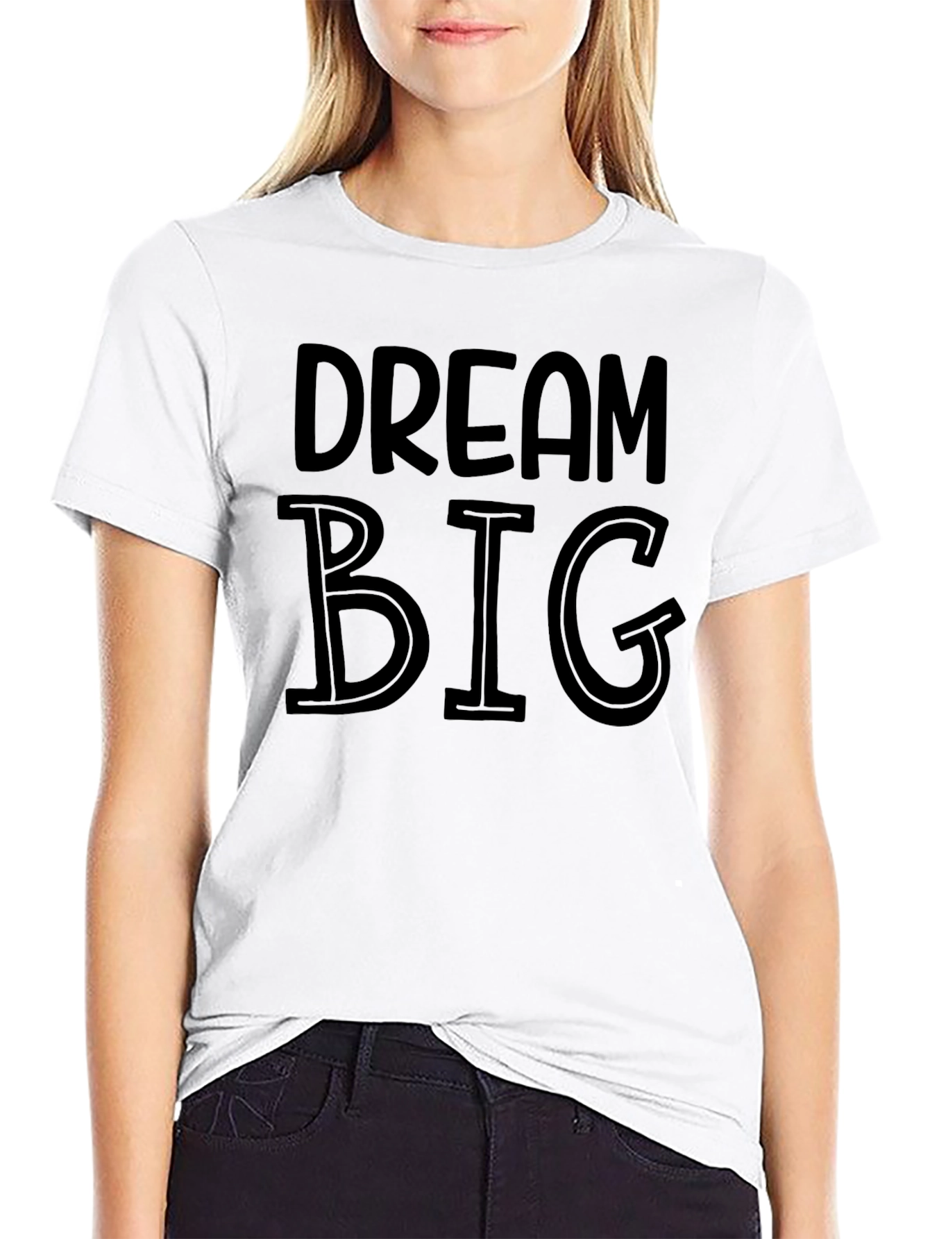 Dream Big Black Graphic Tee