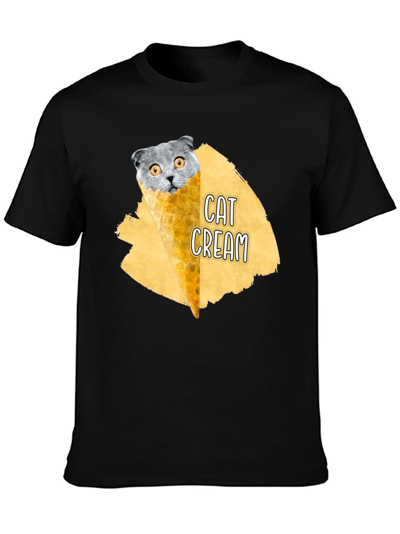 Cat Cream T-Shirt - Funny Graphic Tee