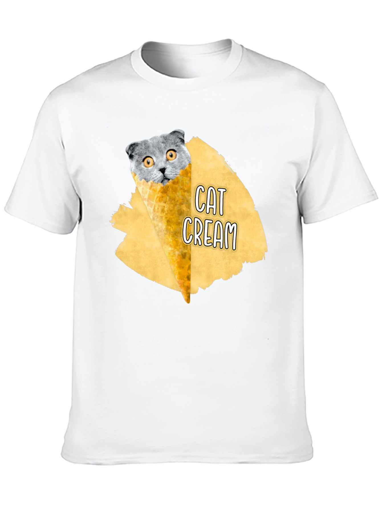 Cat Cream T-Shirt - Funny Graphic Tee