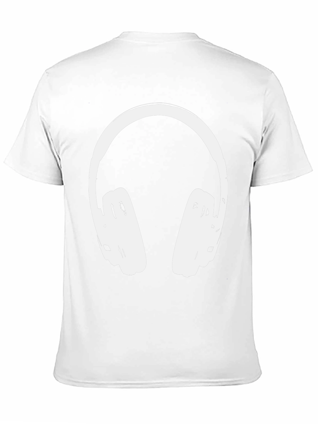 Cool Headphones Graphic Tee - Black Casual Shirt