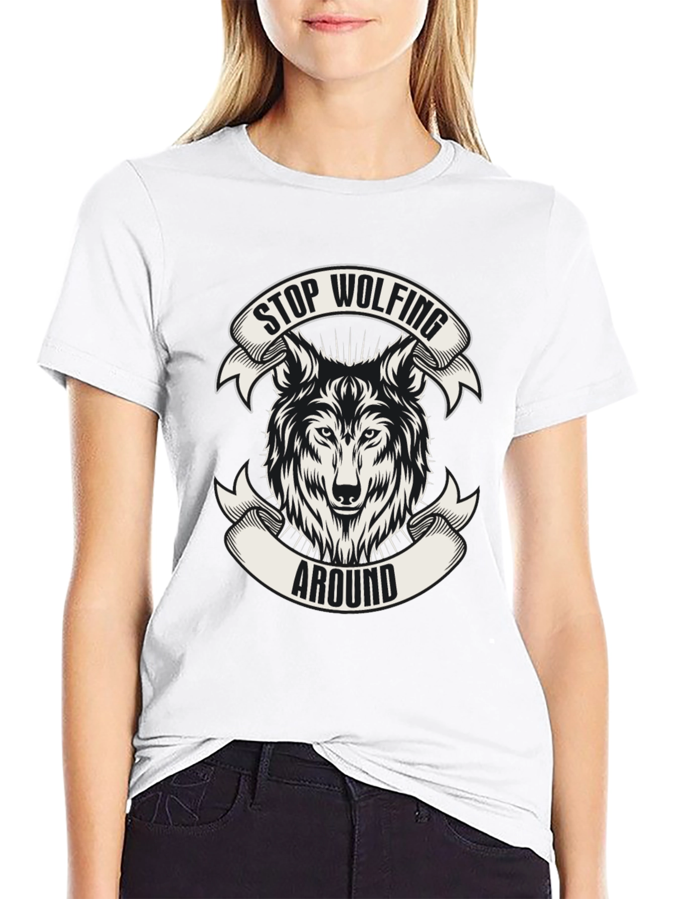 Stop Wolfing Around Graphic Tee