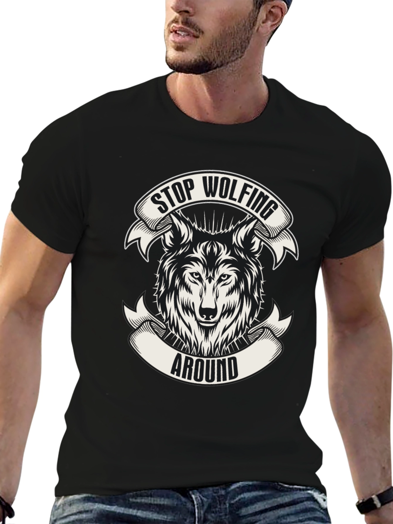 Stop Wolfing Around Graphic Tee