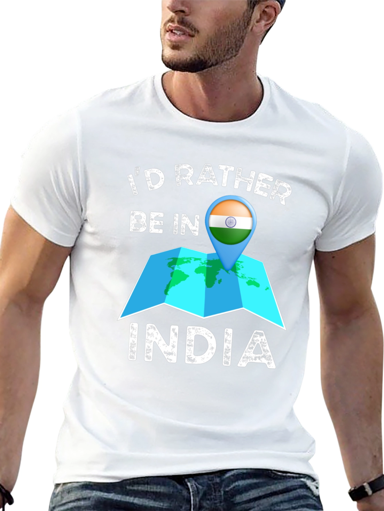 Id Rather Be in India T-Shirt