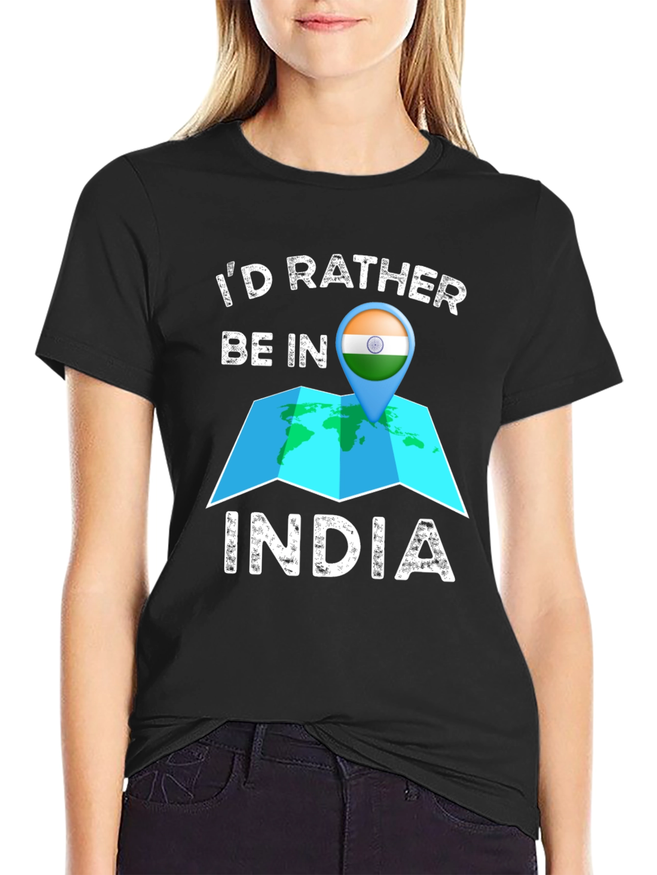 Id Rather Be in India T-Shirt