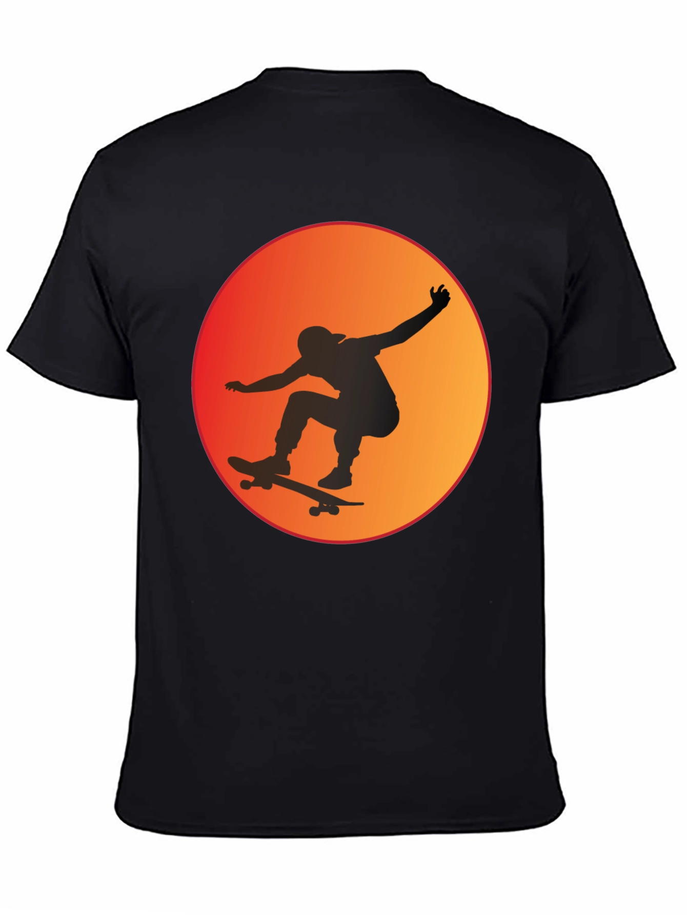 Skateboarder Sunset Graphic Tee