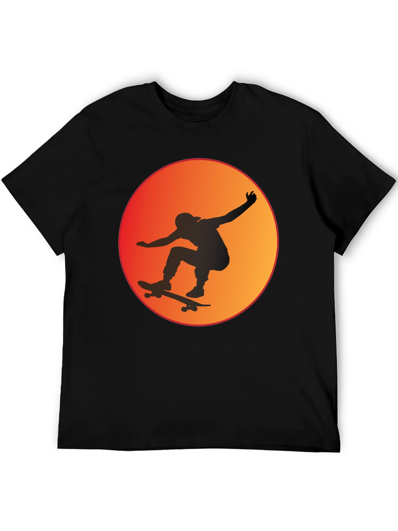 Skateboarder Sunset Graphic Tee
