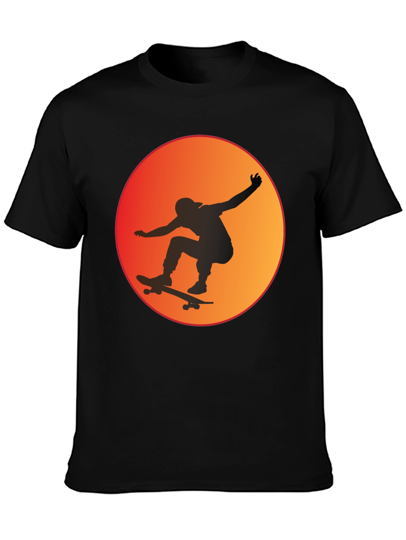 Skateboarder Sunset Graphic Tee