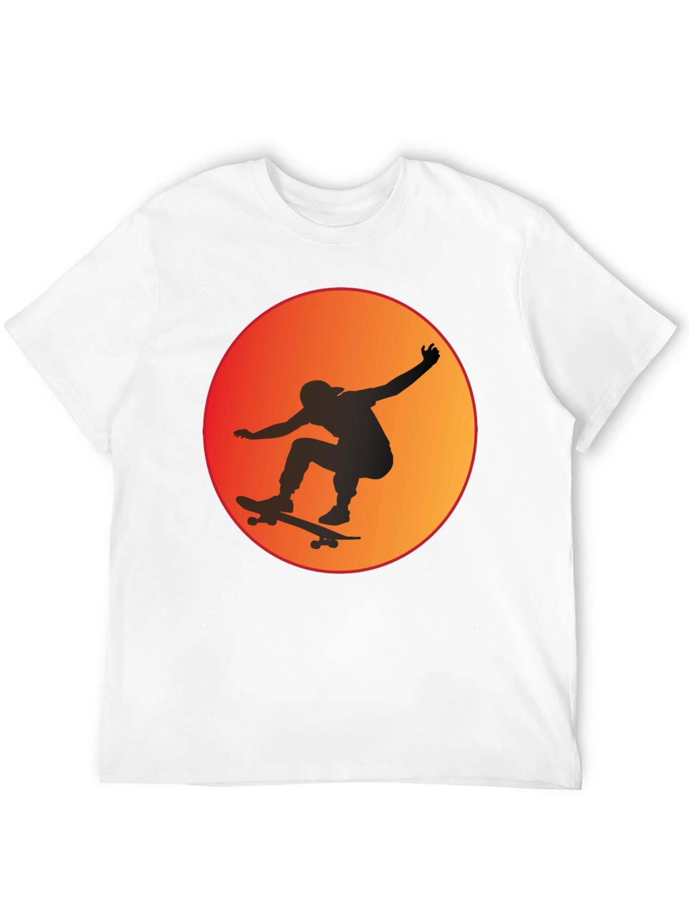 Skateboarder Sunset Graphic Tee