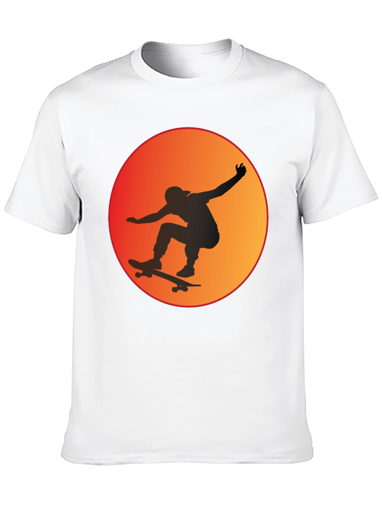 Skateboarder Sunset Graphic Tee
