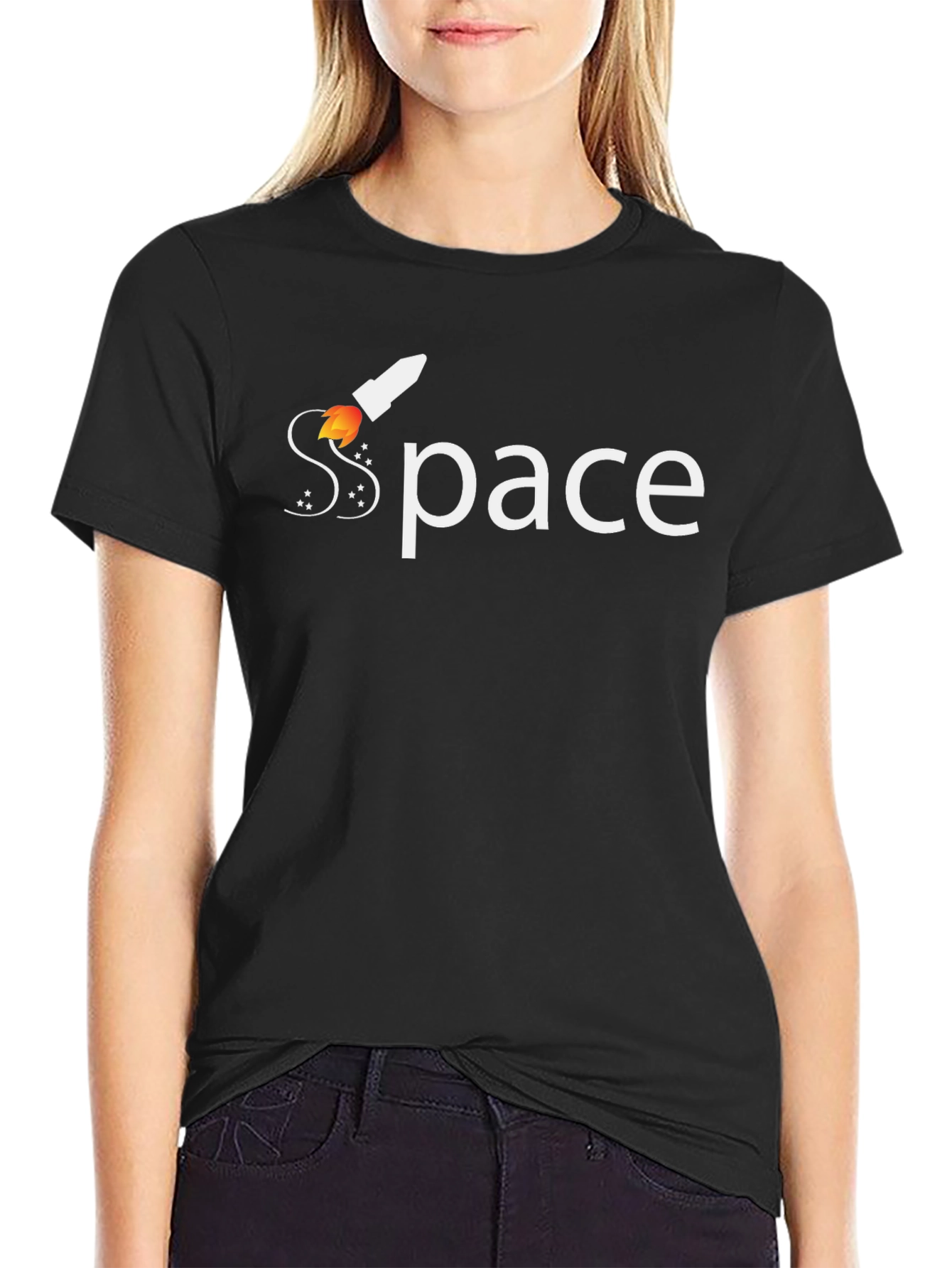 Space Rocket T-Shirt - Premium Cotton Tee