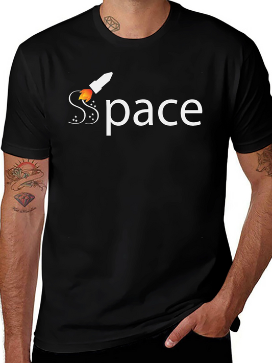 Space Rocket T-Shirt - Premium Cotton Tee