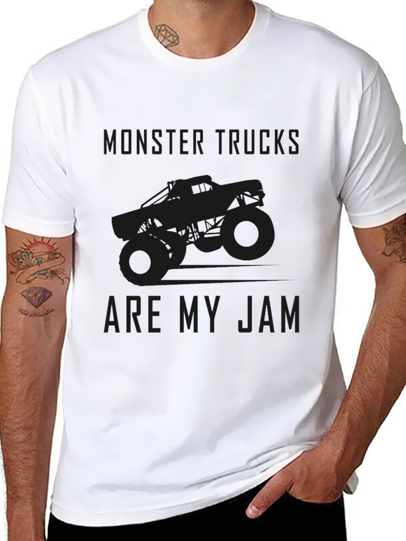 Monster Truck T-Shirt - Are My Jam Black Tee