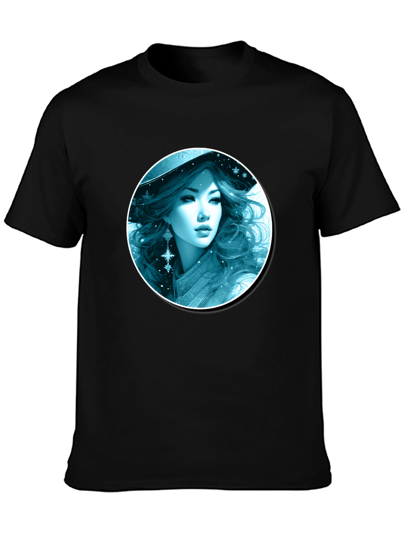 Winter Witch T-Shirt: Black Graphic Tee
