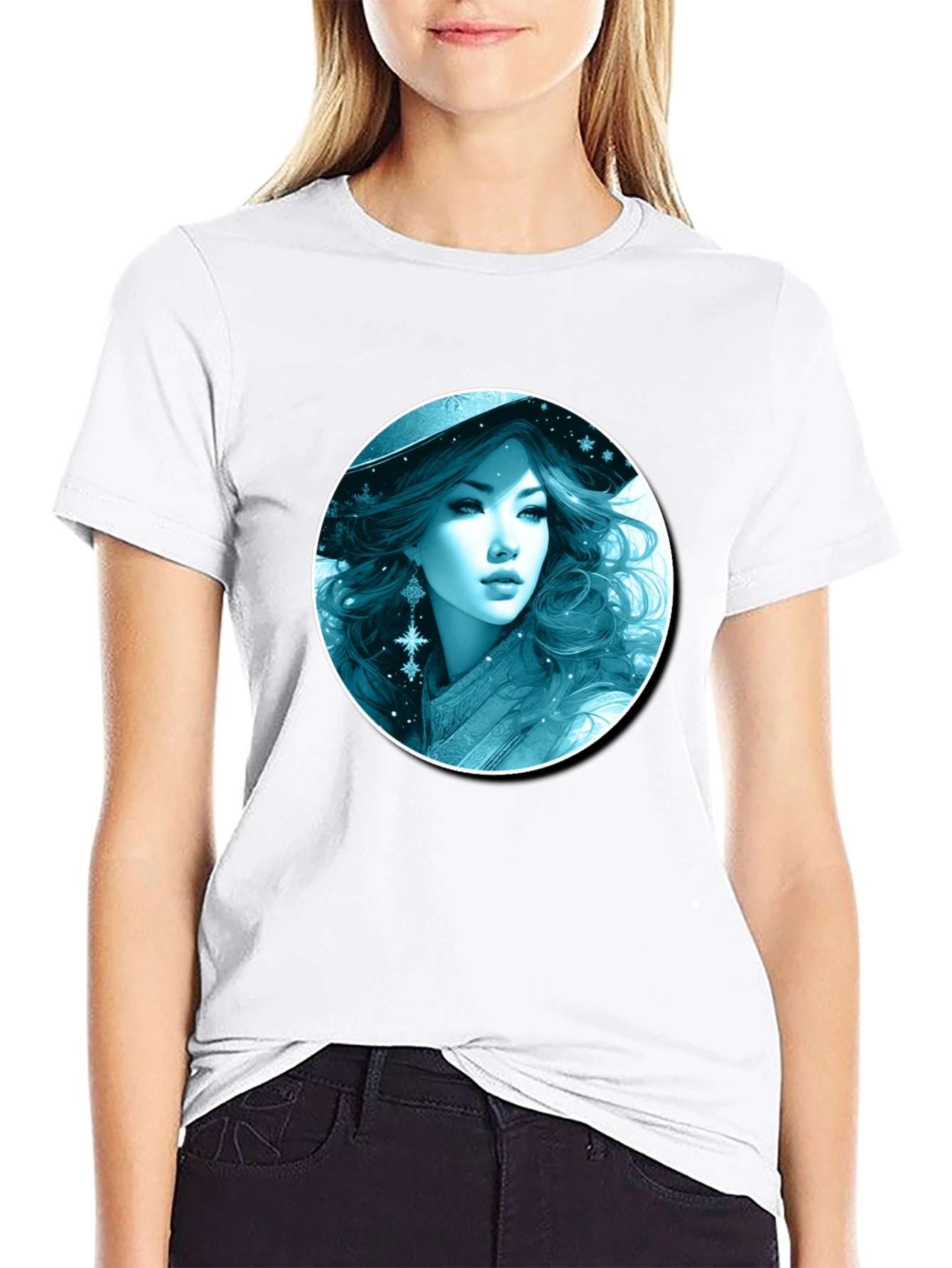 Winter Witch T-Shirt: Black Graphic Tee