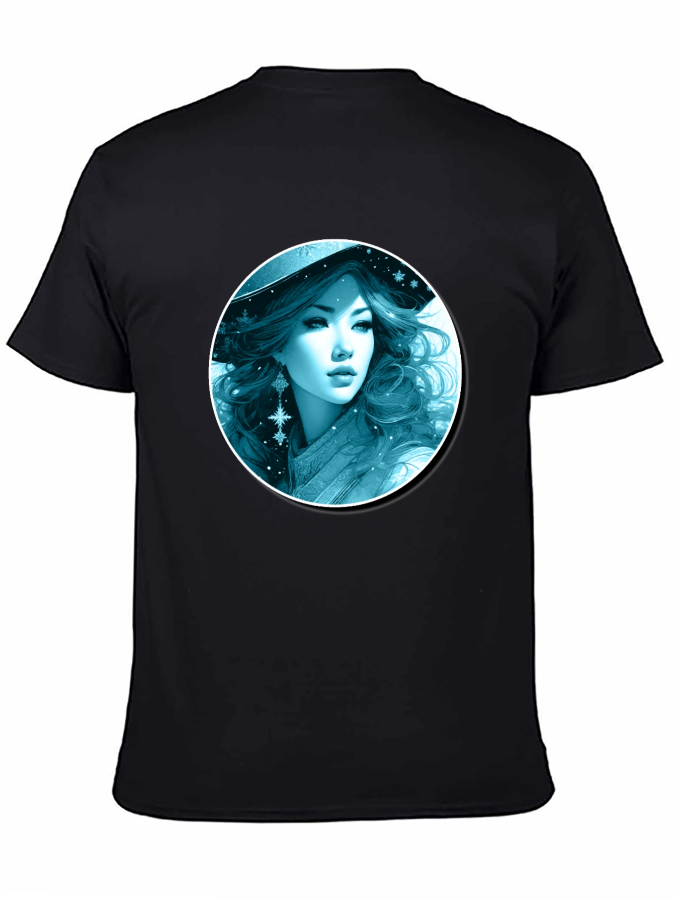 Winter Witch T-Shirt: Black Graphic Tee