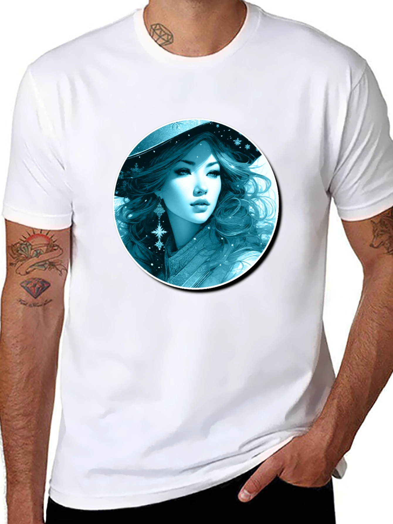 Winter Witch T-Shirt: Black Graphic Tee