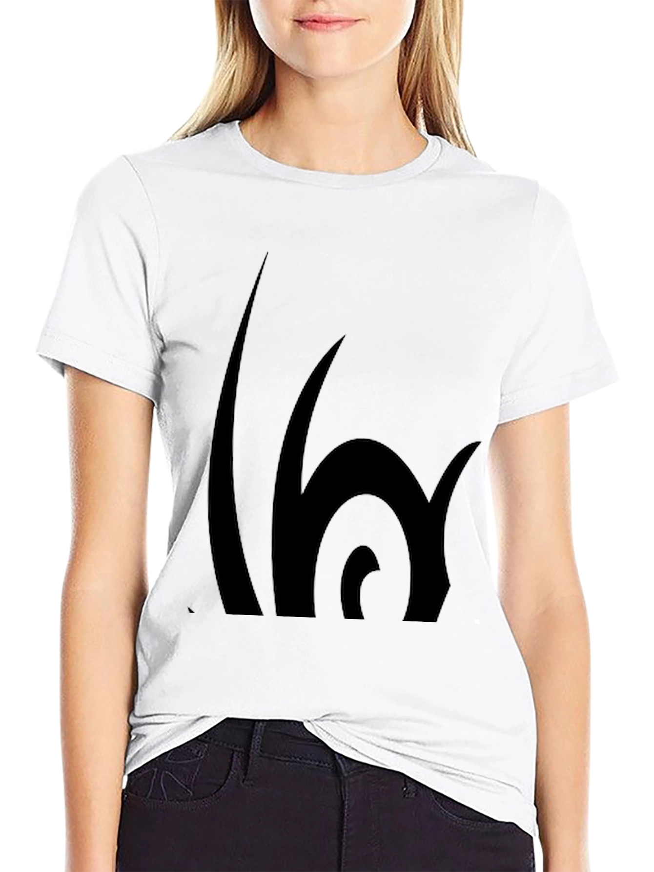 Abstract Graphic Print Mens Black T-Shirt