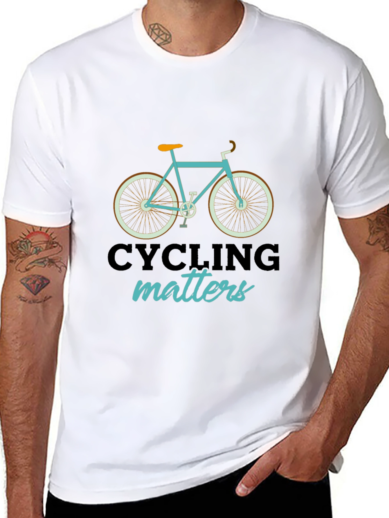 Cycling Matters Graphic T-Shirt Mens Black Tee