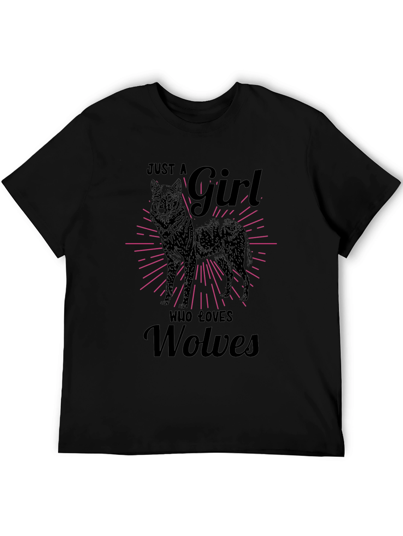 Just a Girl Who Loves Wolves T-Shirt