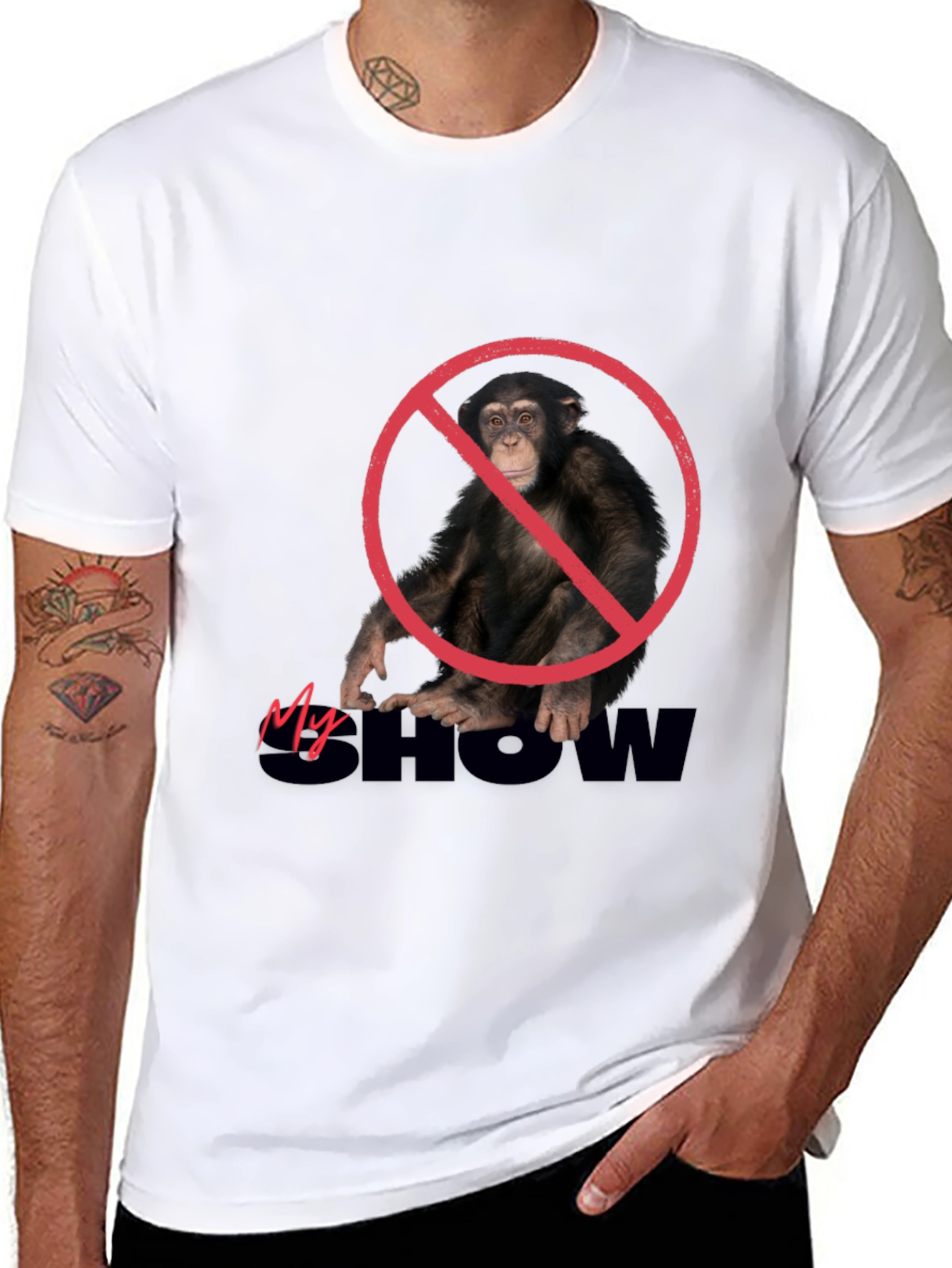 No Monkey Show T-Shirt - Premium Cotton Tee
