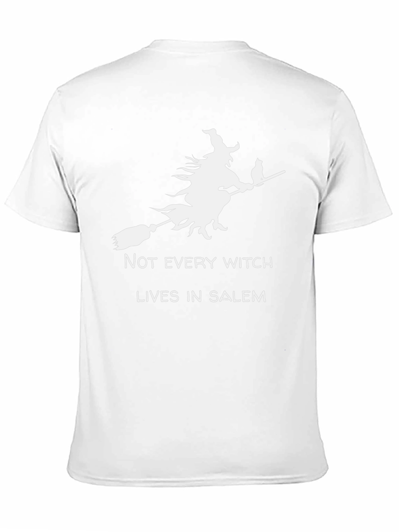 Witch & Cat Graphic Tee - Halloween T-Shirt