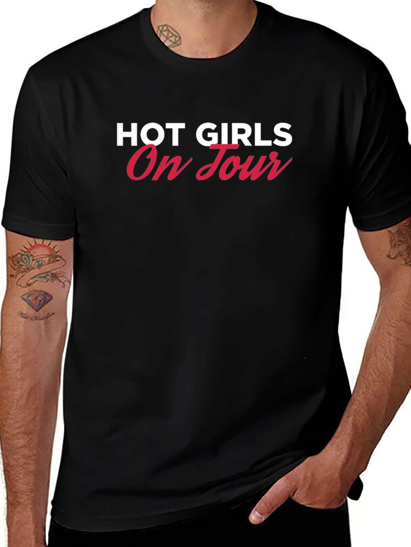 Hot Girls On Tour Black Tee