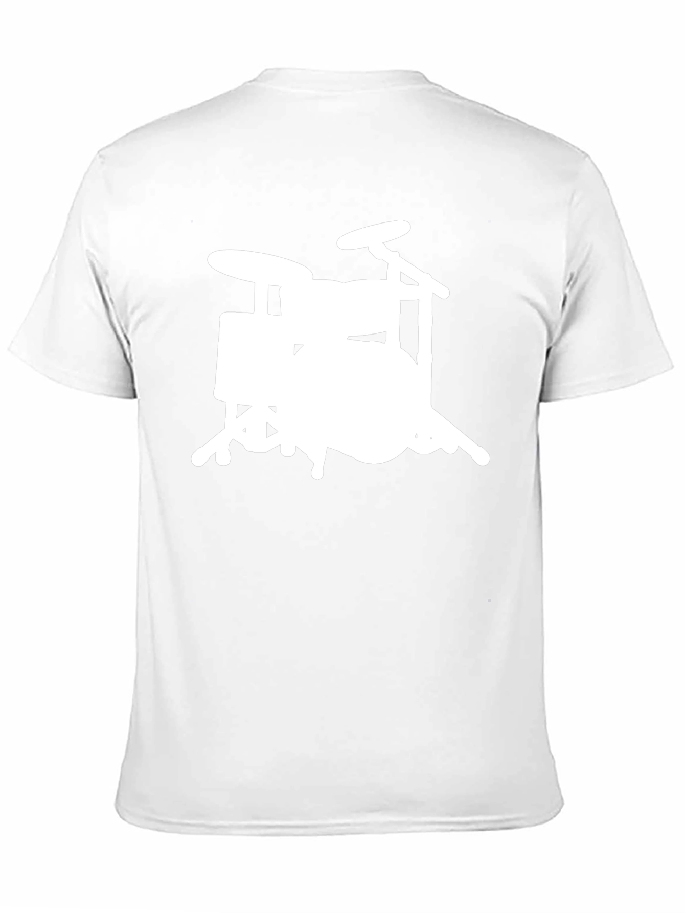 Drum Set Graphic Tee - Musicians Black T-Shirt