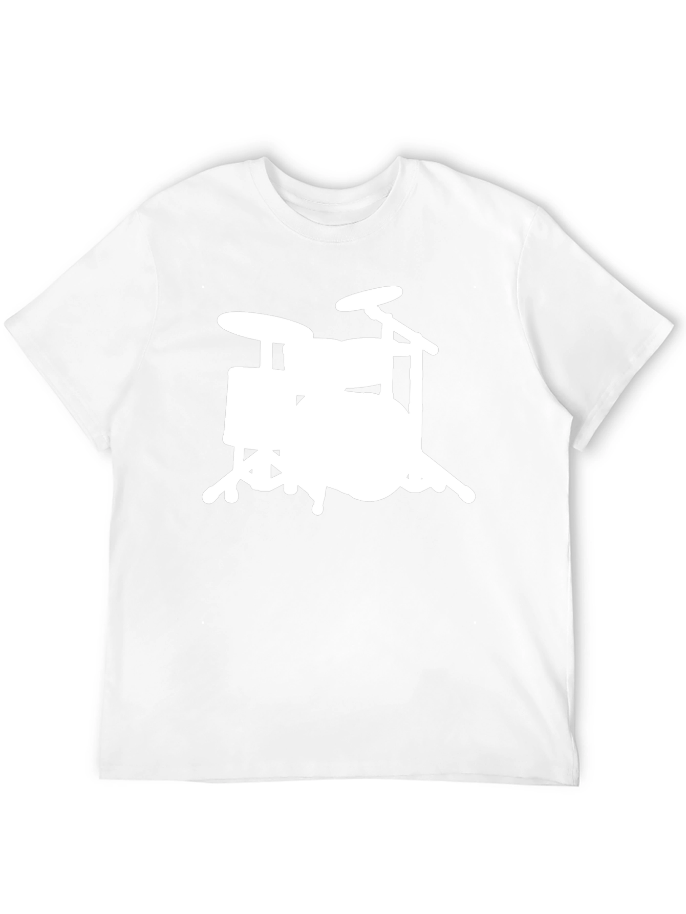 Drum Set Graphic Tee - Musicians Black T-Shirt