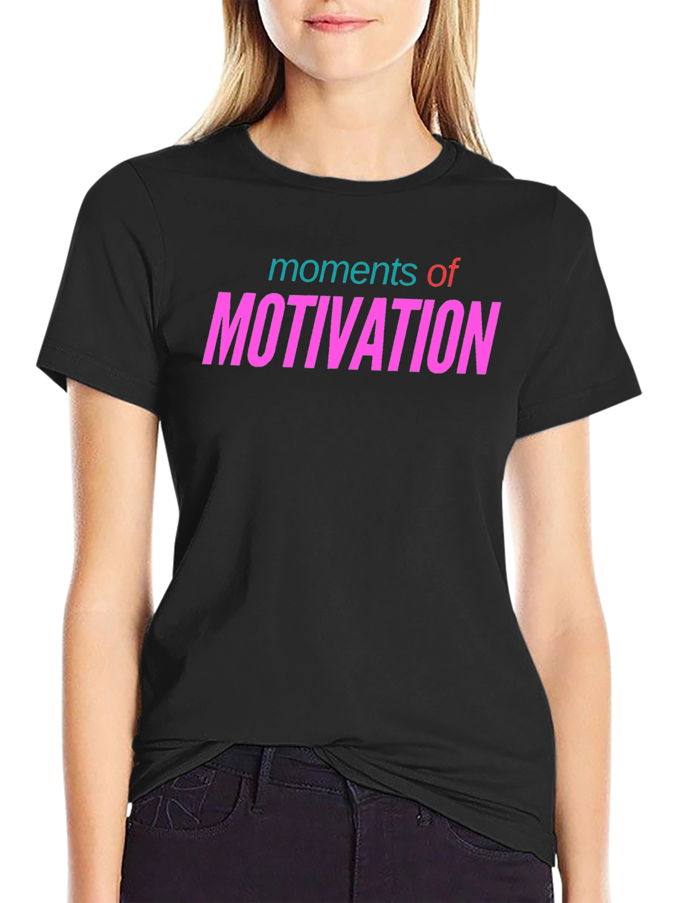 Moments of Motivation Graphic Tee - Black