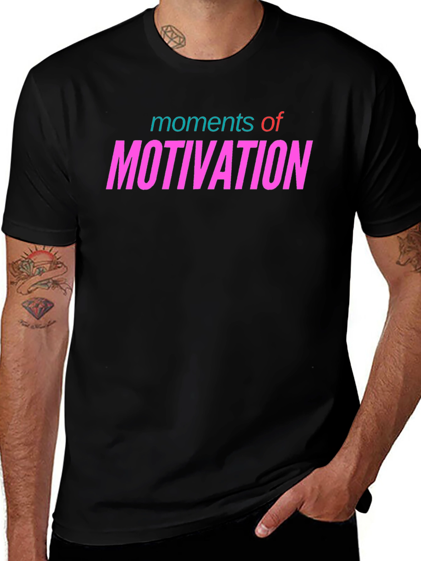 Moments of Motivation Graphic Tee - Black