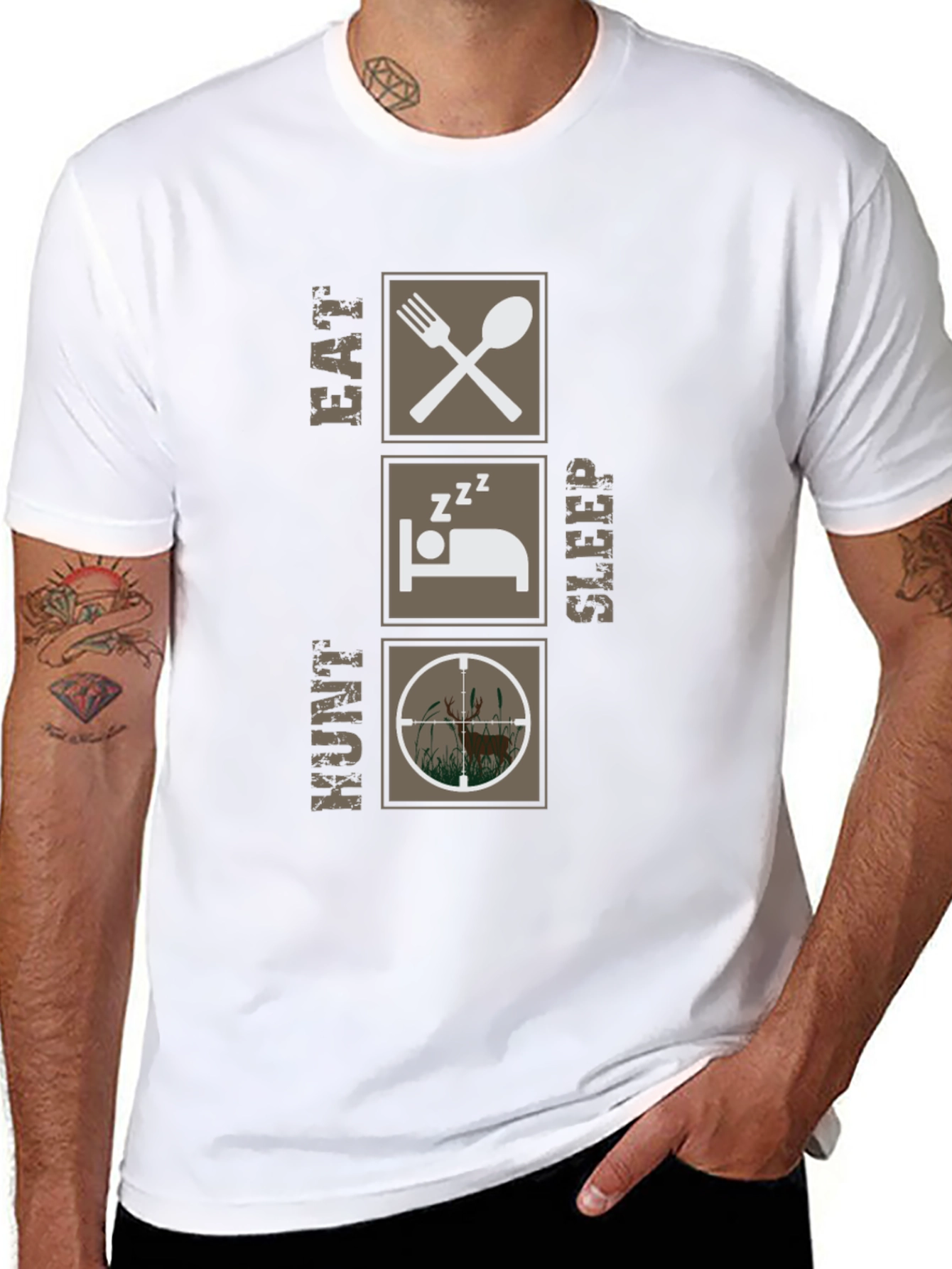 Eat Sleep Hunt Graphic Tee