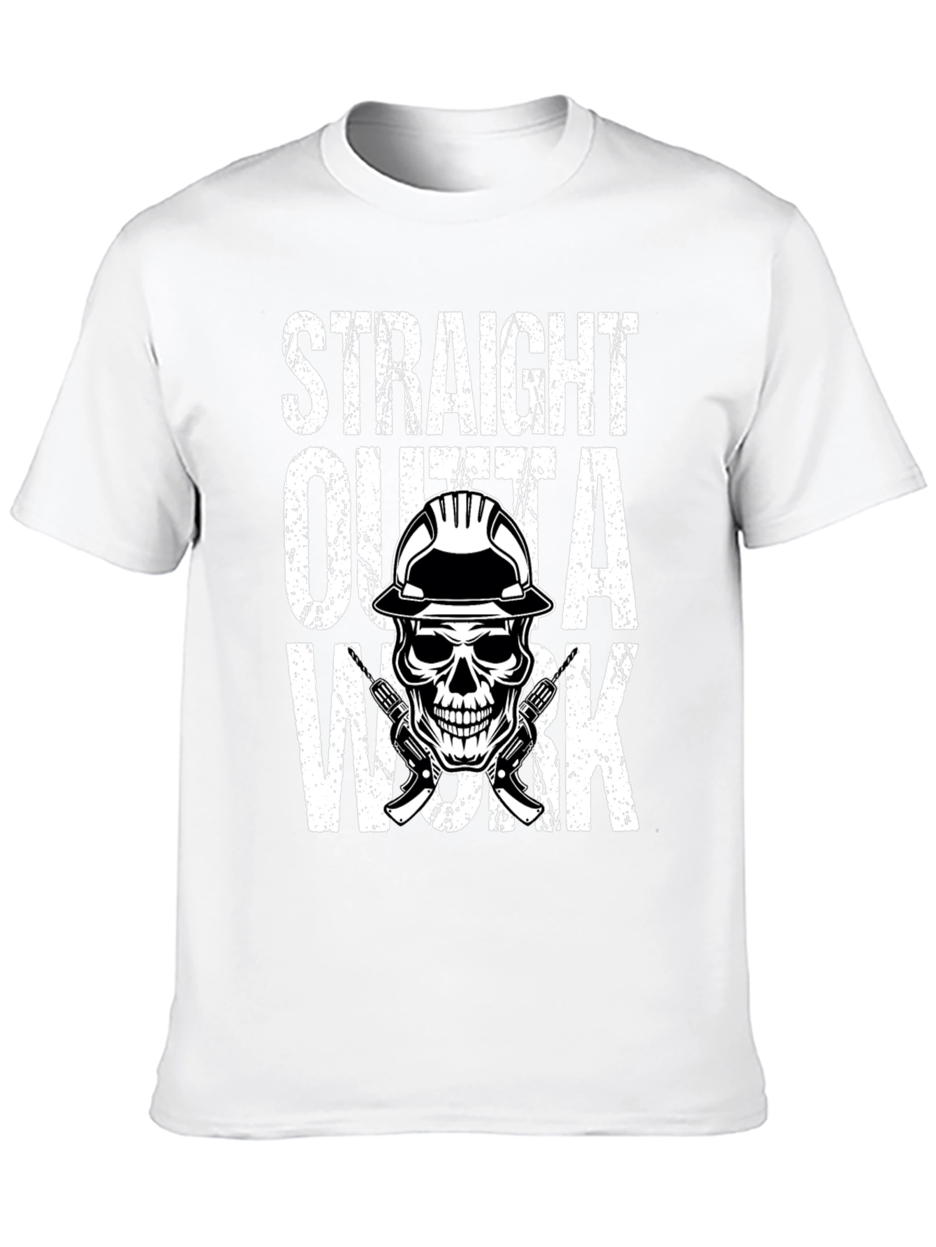 Straight Outta Work Skull Graphic Tee