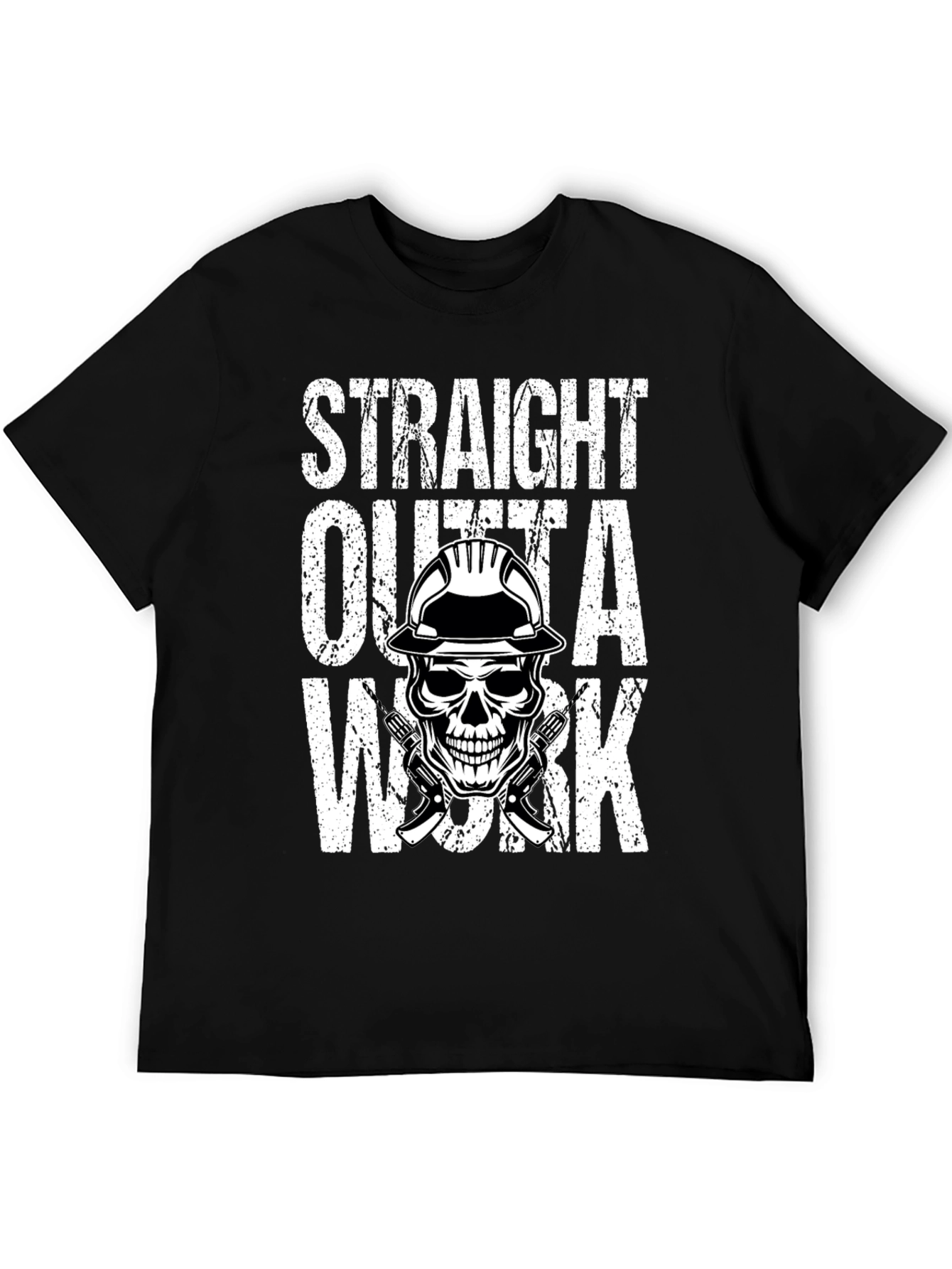 Straight Outta Work Skull Graphic Tee