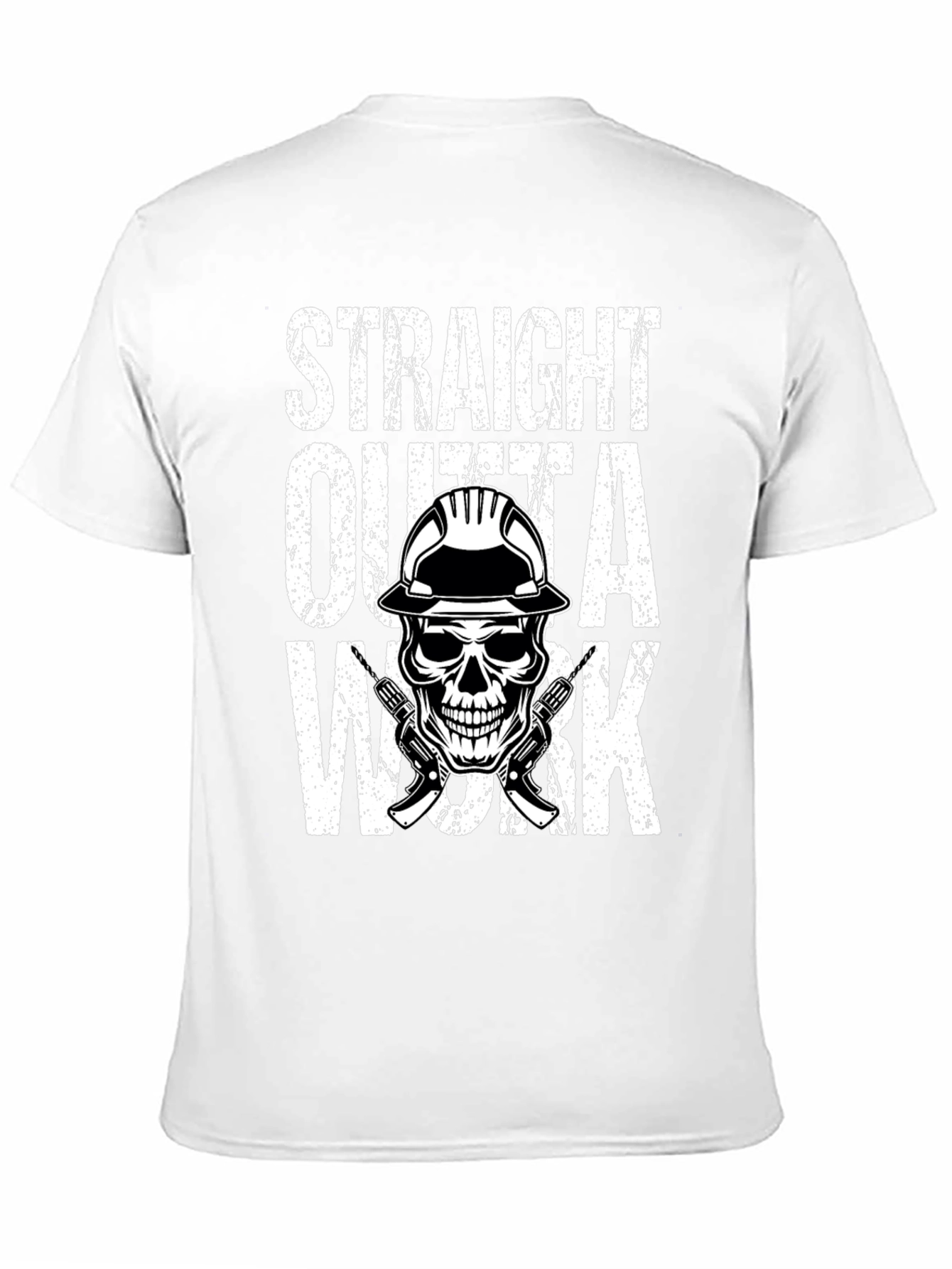 Straight Outta Work Skull Graphic Tee