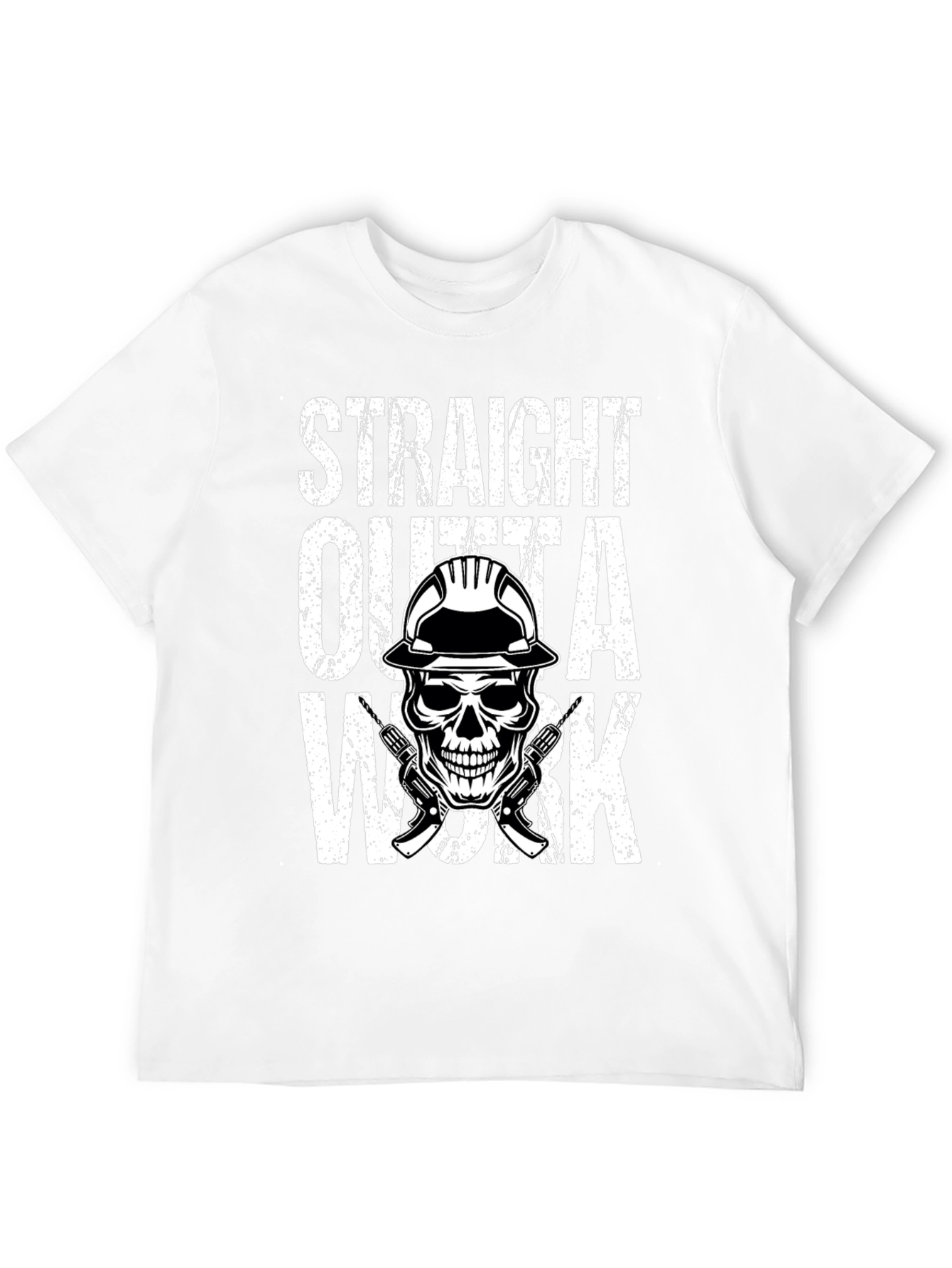 Straight Outta Work Skull Graphic Tee