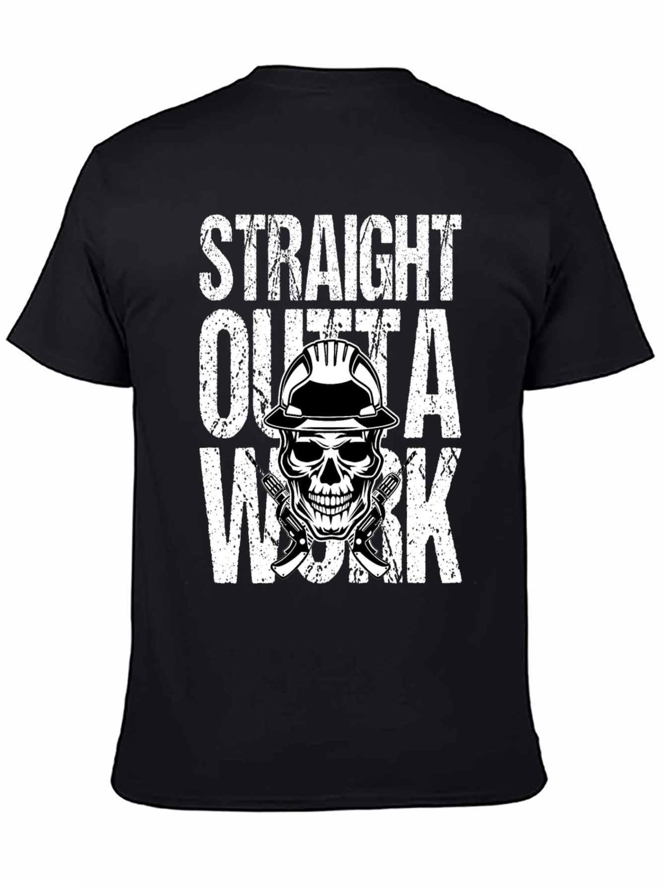 Straight Outta Work Skull Graphic Tee
