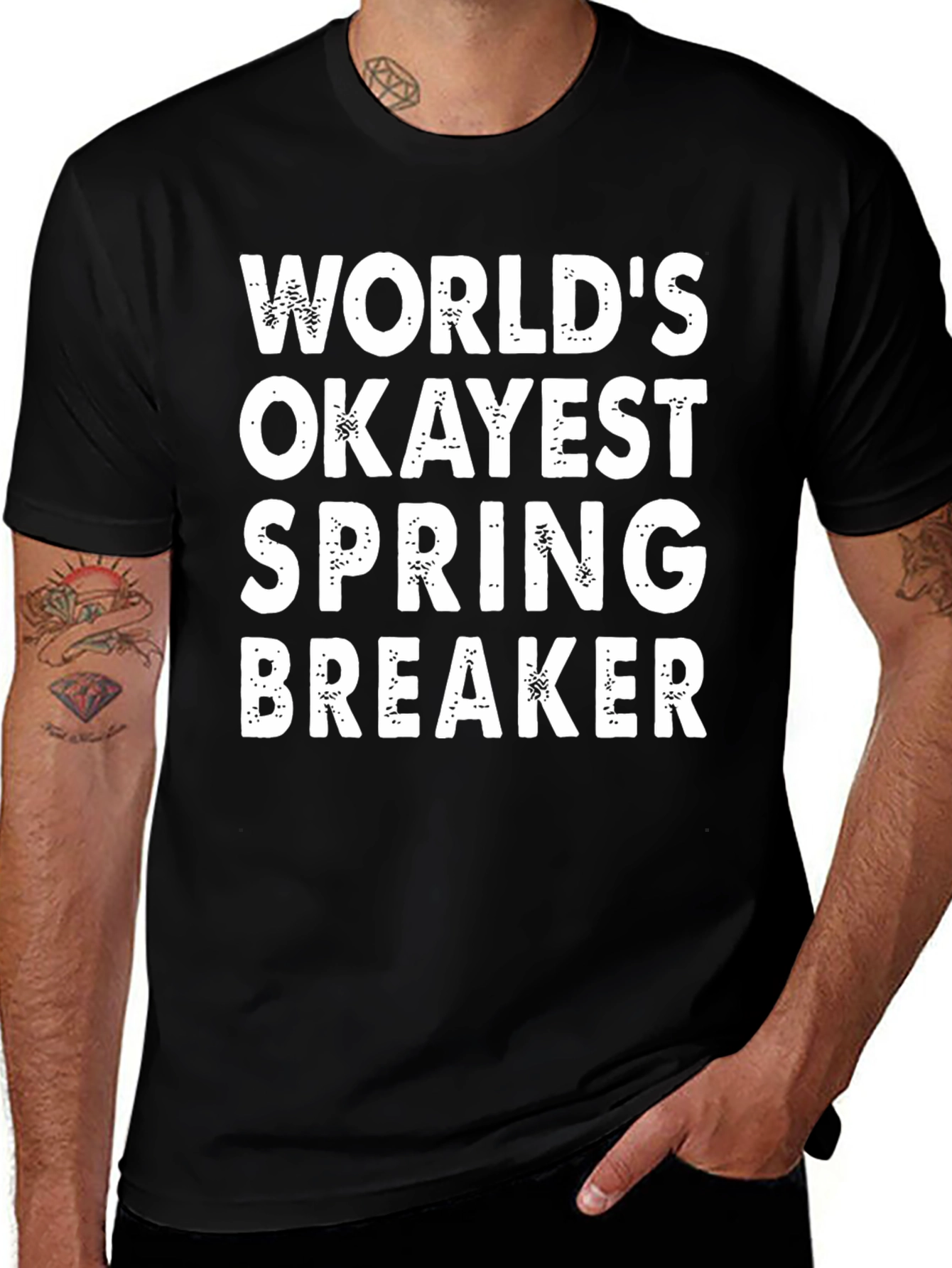 Worlds Okayest Spring Breaker Graphic T-Shirt