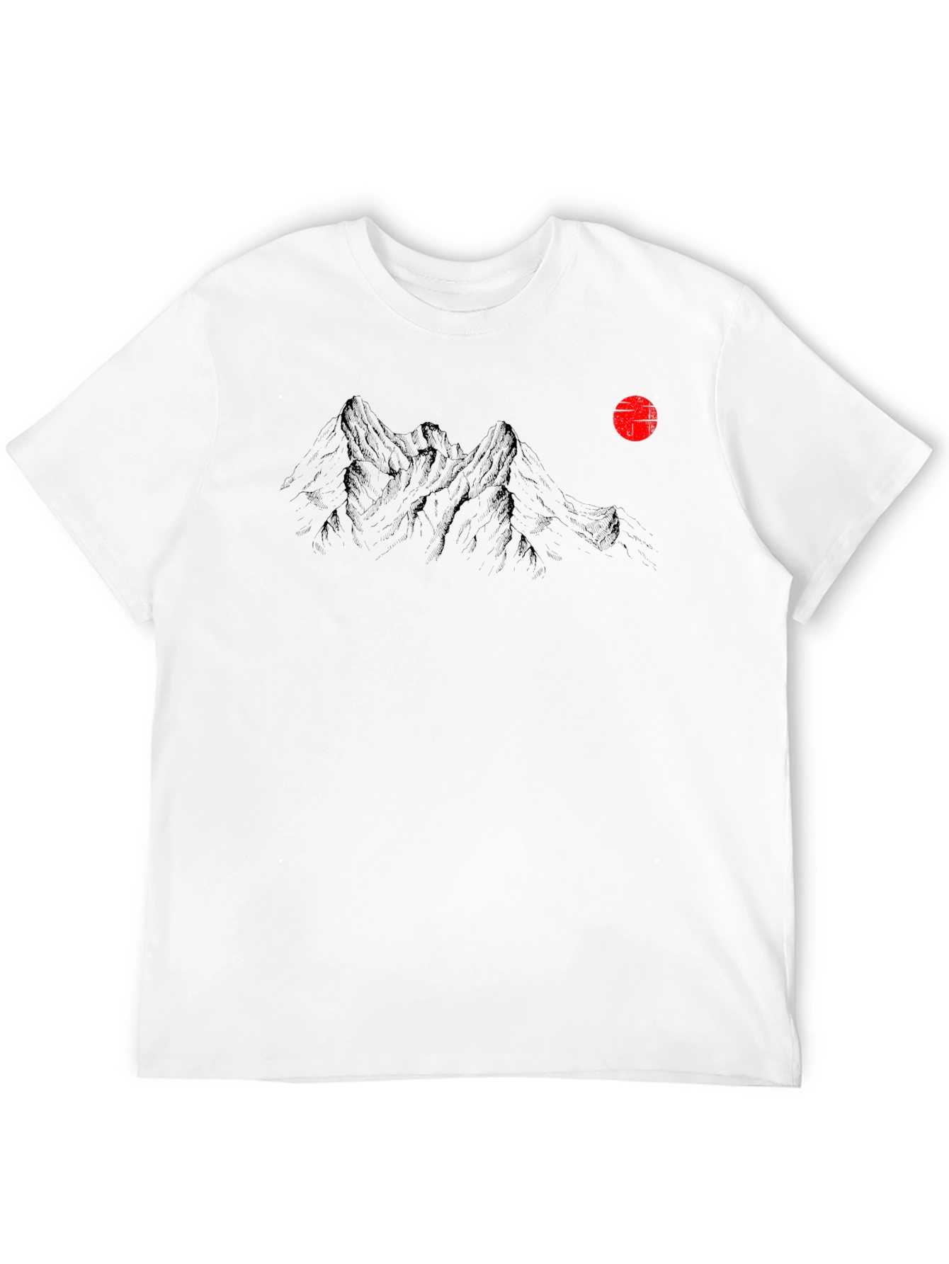 Mountain Peak Graphic Tee - Black Short Sleeve