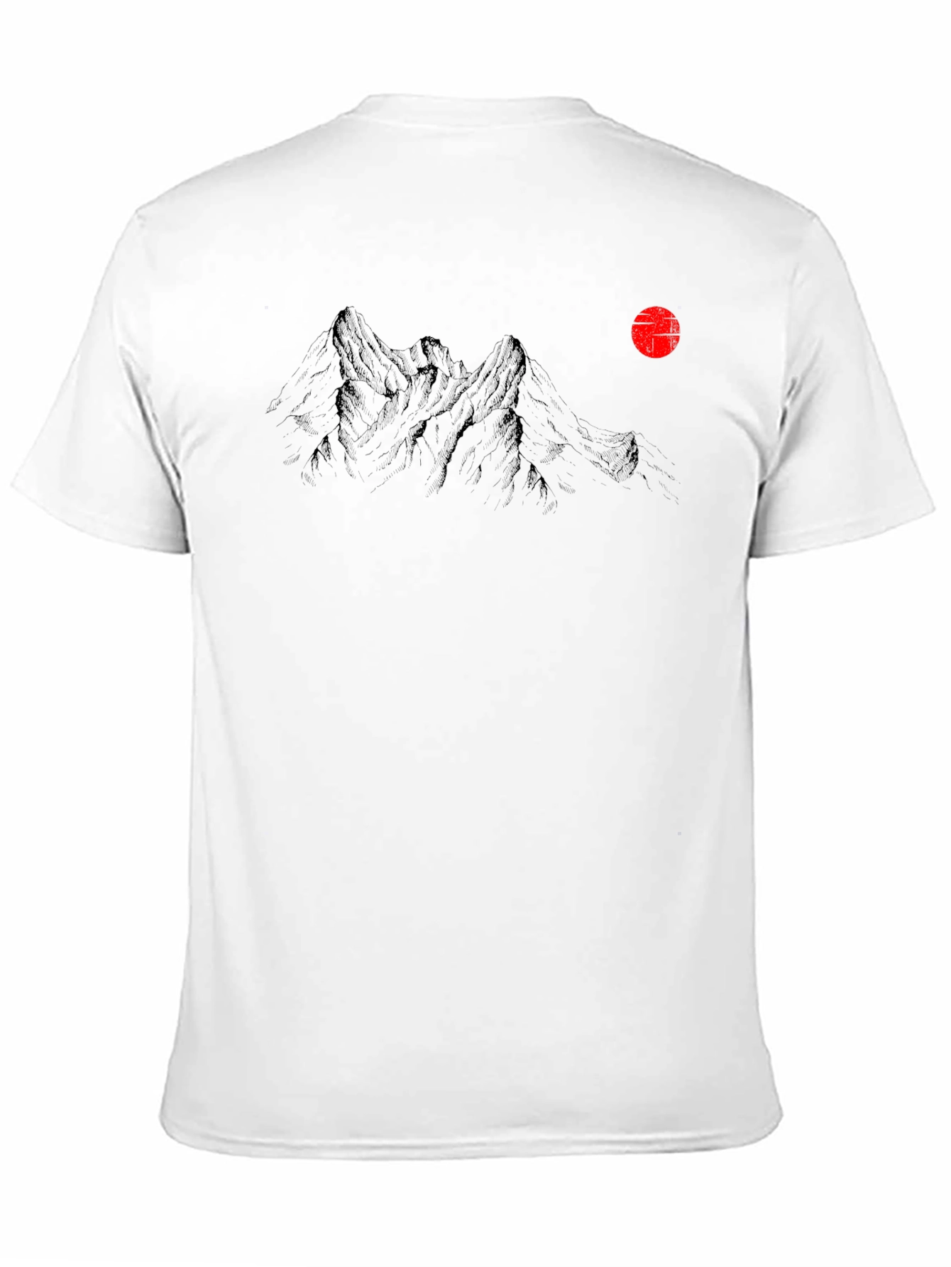 Mountain Peak Graphic Tee - Black Short Sleeve