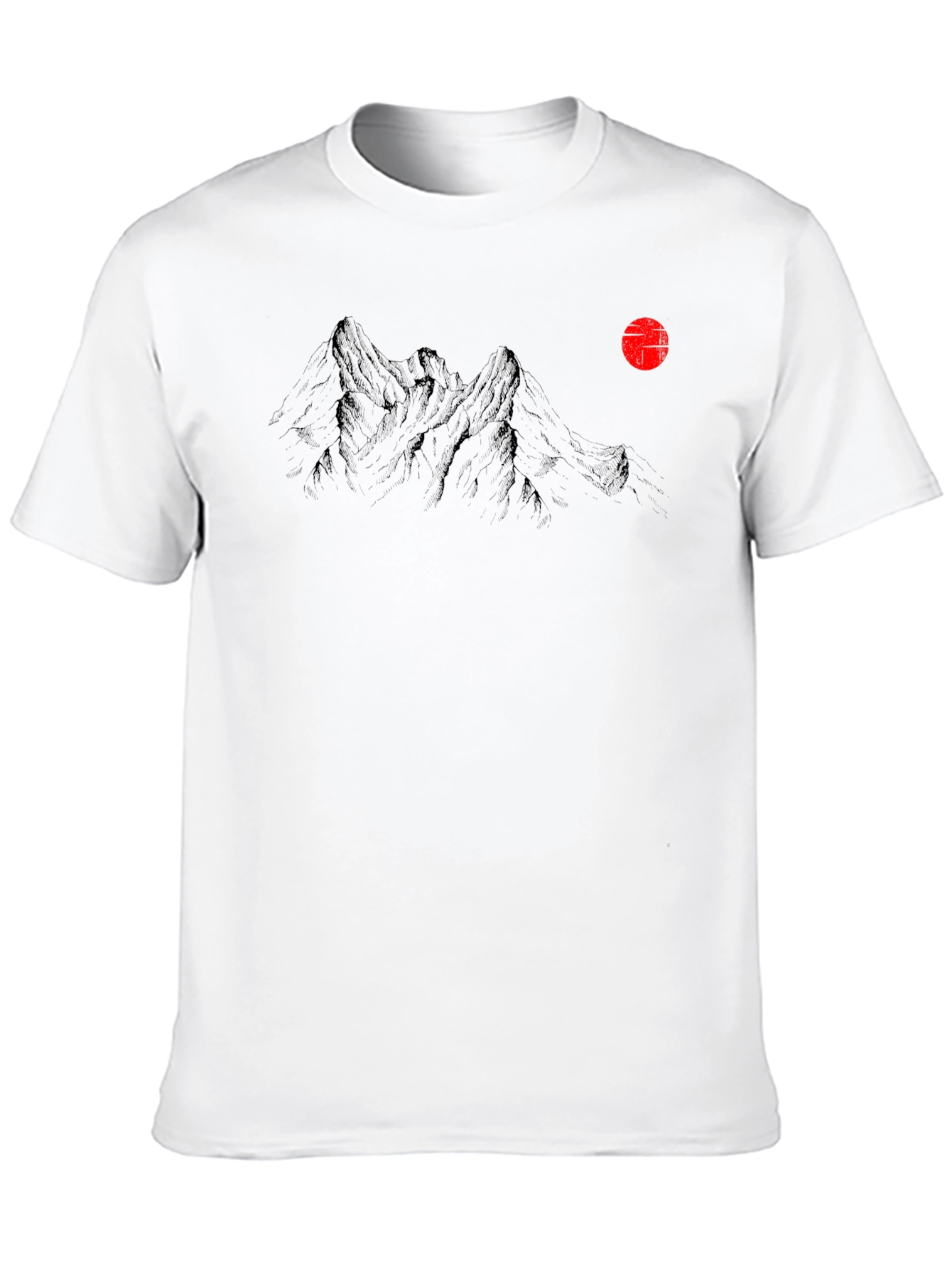 Mountain Peak Graphic Tee - Black Short Sleeve