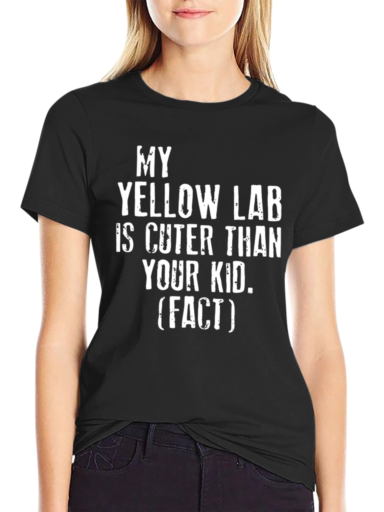 Funny Yellow Lab T-Shirt - Cuter Than Your Kid
