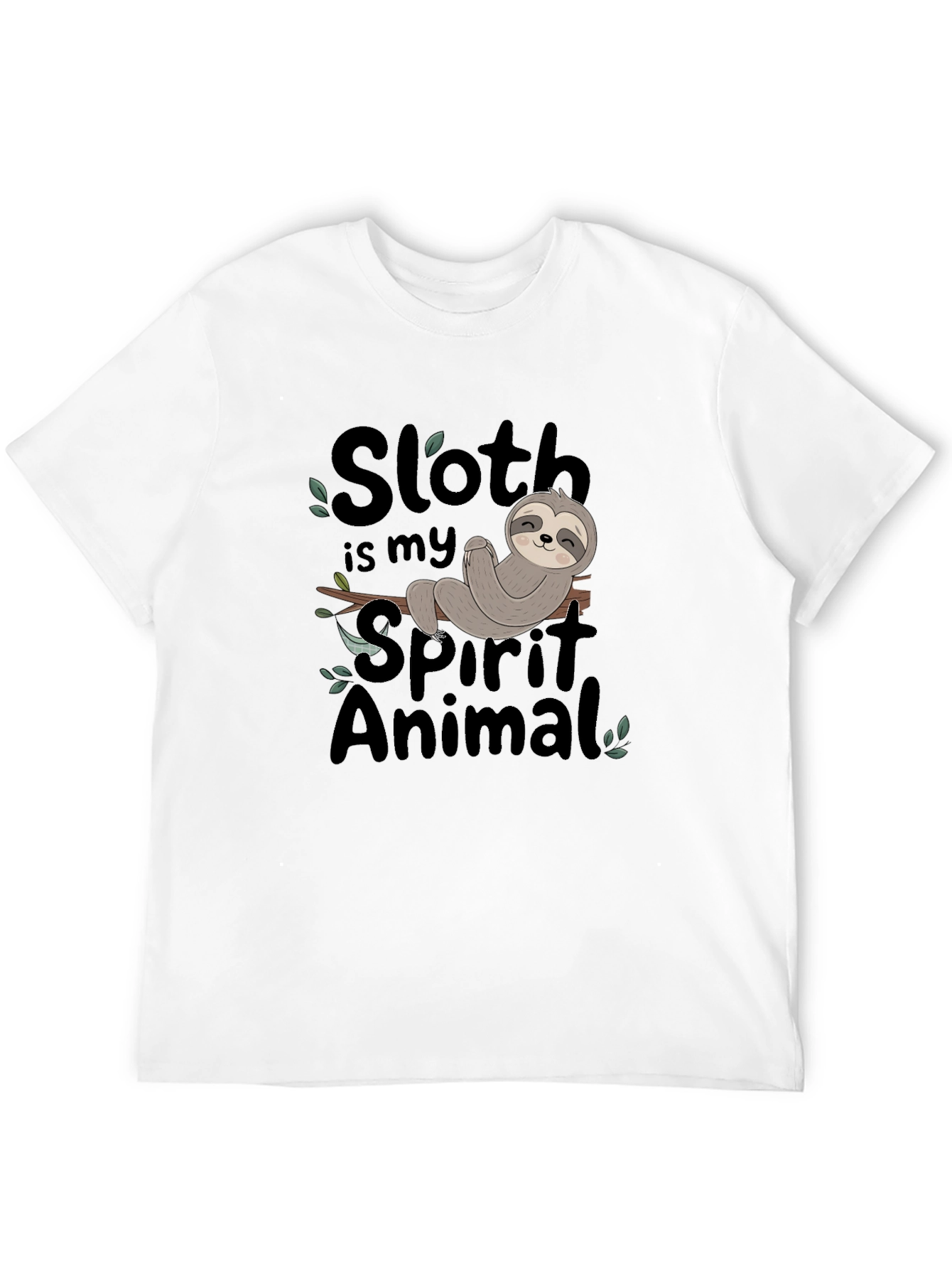 Sloth Spirit Animal Graphic Tee - Relaxed Fit