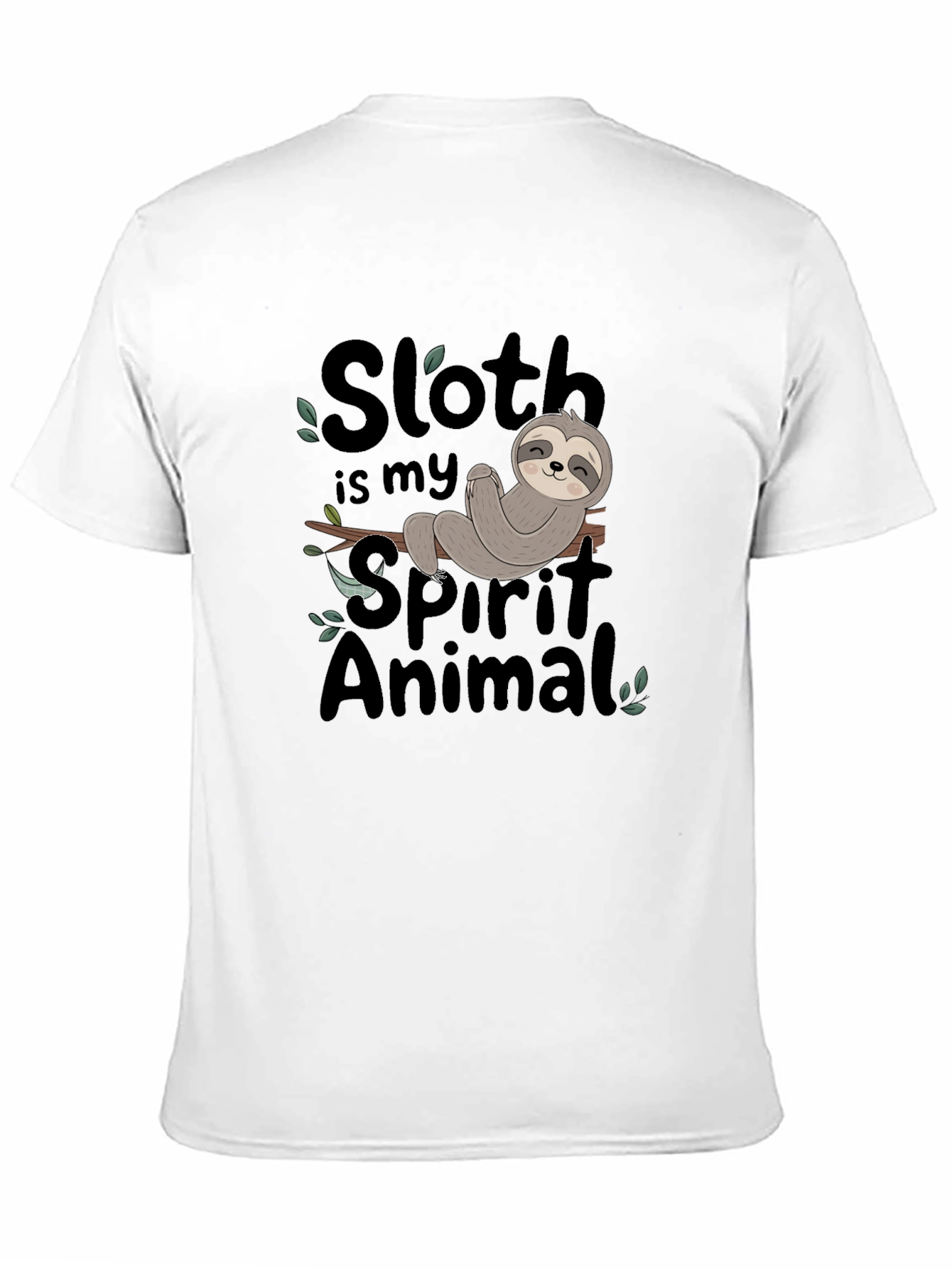 Sloth Spirit Animal Graphic Tee - Relaxed Fit