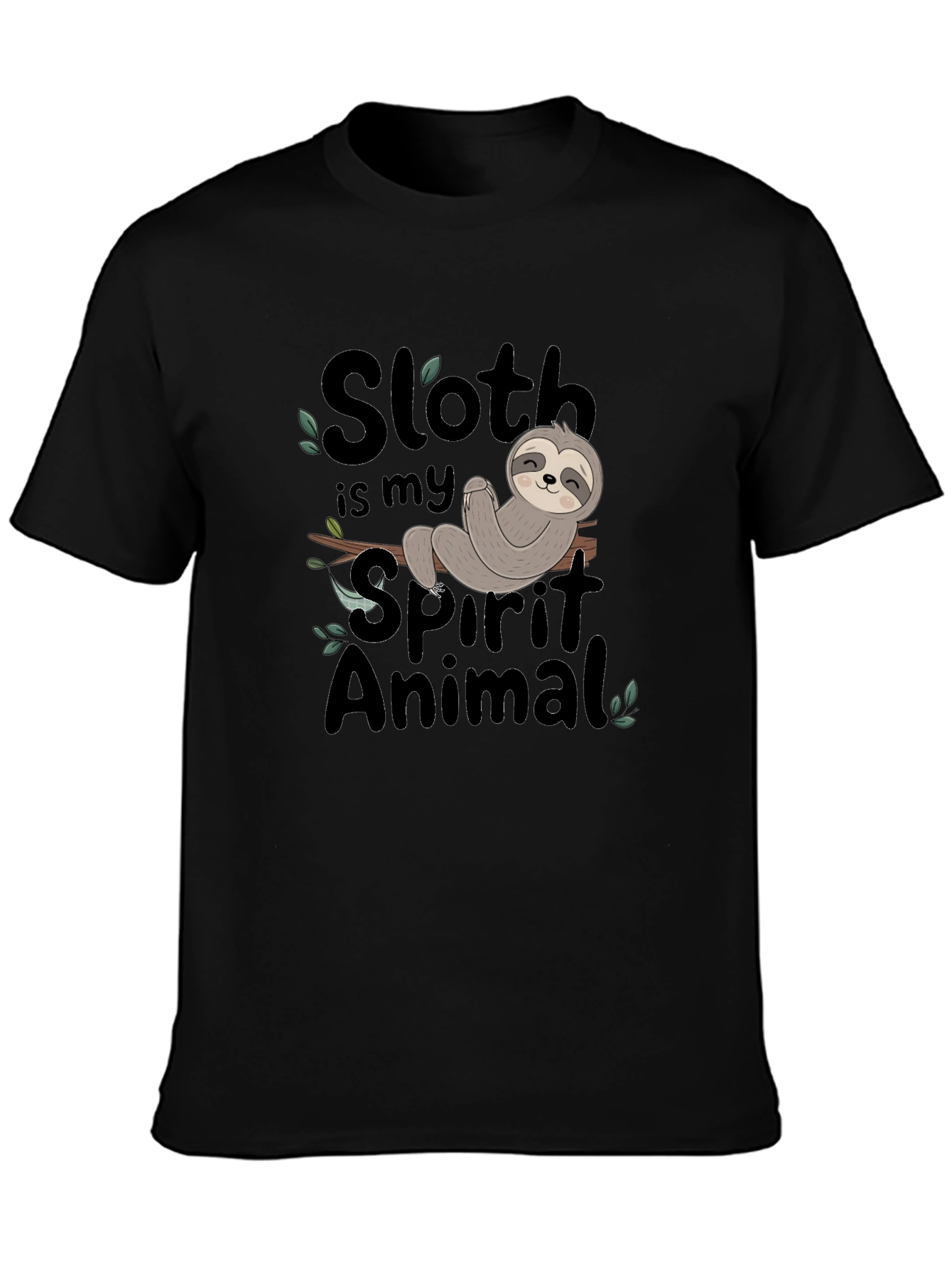Sloth Spirit Animal Graphic Tee - Relaxed Fit