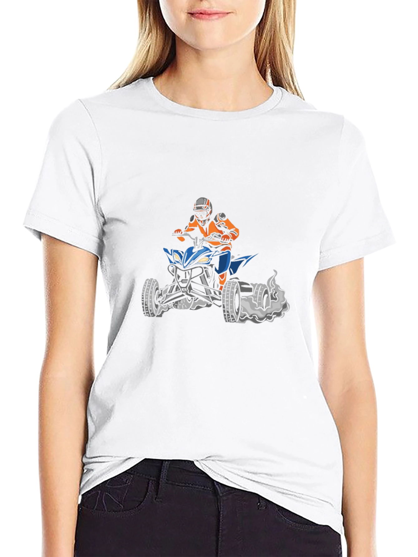 Motorcross Rider Graphic Tee - Black
