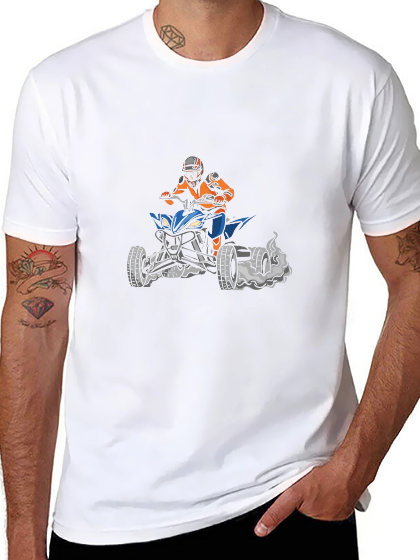 Motorcross Rider Graphic Tee - Black